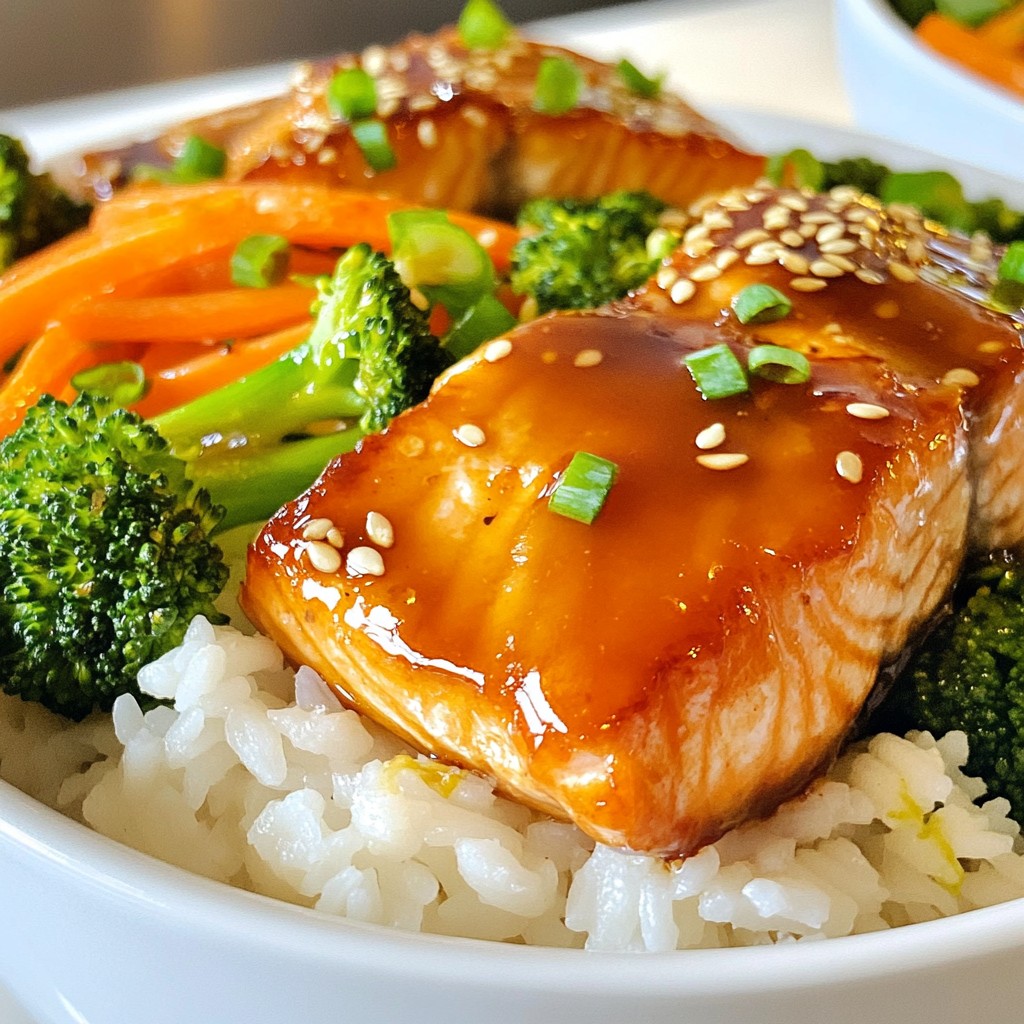 Teriyaki Salmon Rice Bowls Flavorful and Satisfying Meal