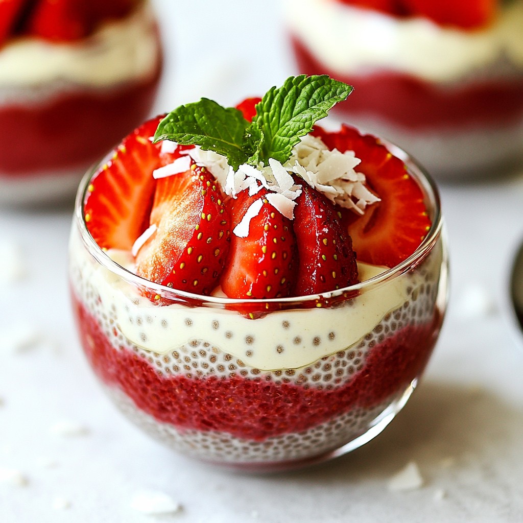 Strawberry Coconut Chia Pudding Delightful and Simple