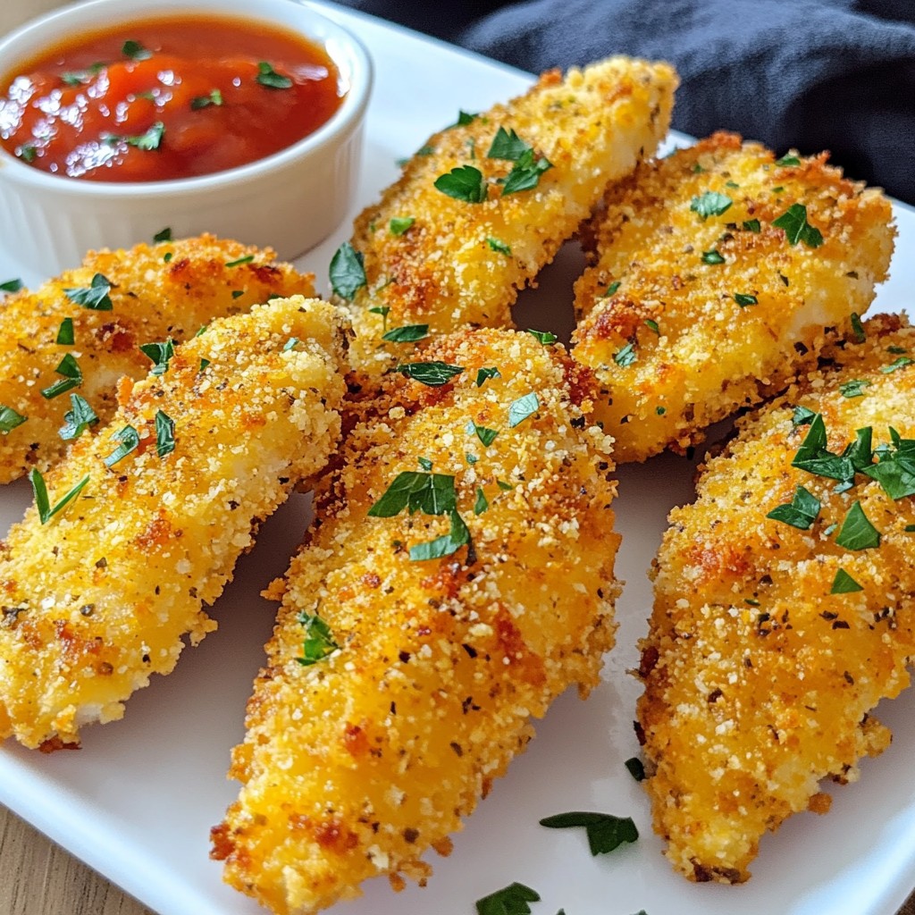 Parmesan Crusted Chicken Tenders Quick and Easy Meal
