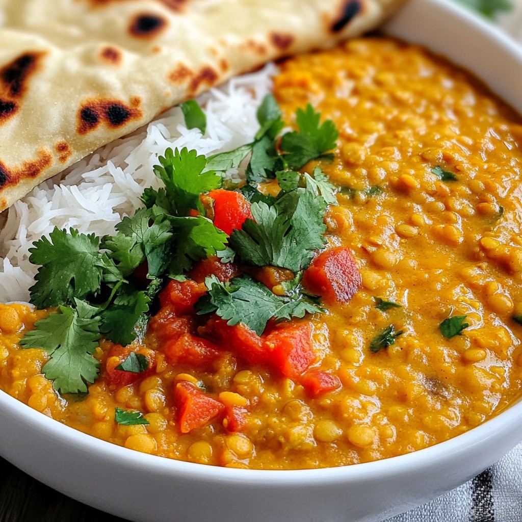Creamy Coconut Lentil Curry Flavorful and Simple Dish