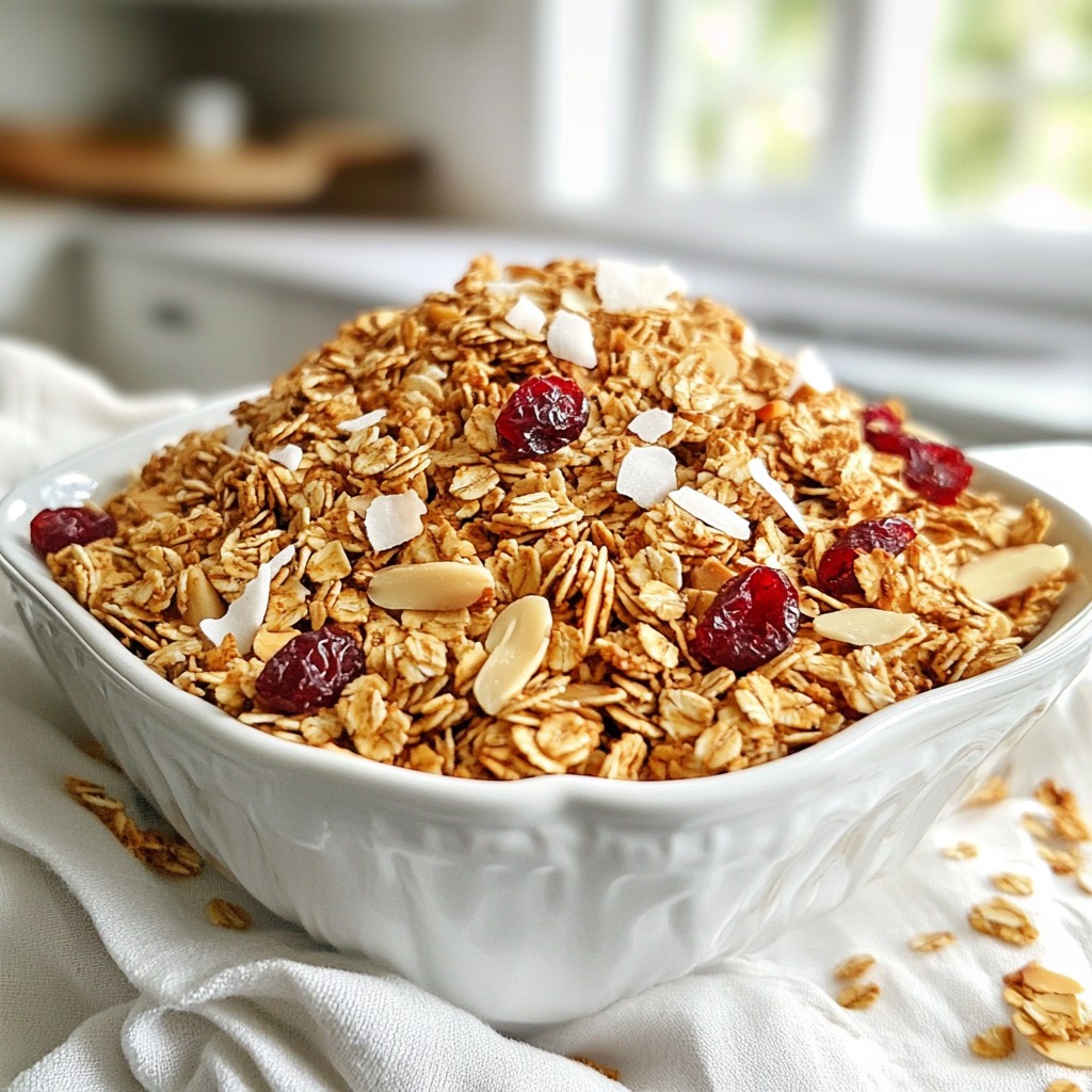 Vanilla Almond Granola Crunchy and Flavorful Snack