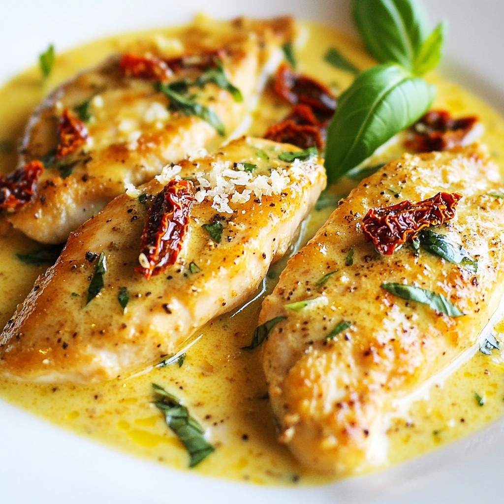 Creamy Sun Dried Tomato Chicken Flavorful Dinner Option