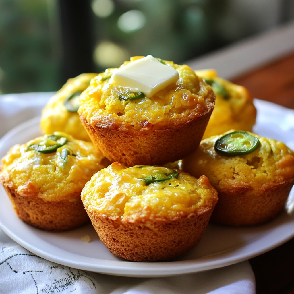 Cheddar Jalapeño Cornbread Muffins Flavorful Treat