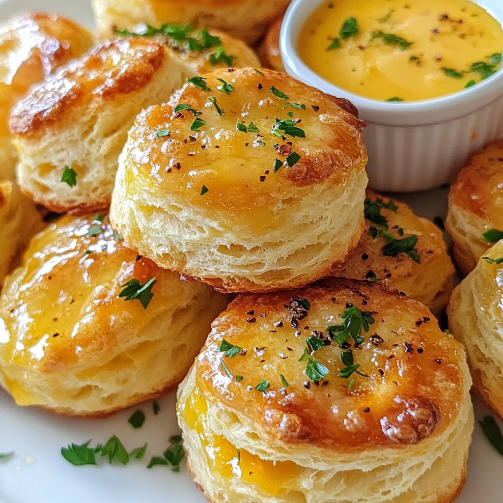 Cheesy Garlic Pull-Apart Biscuits Irresistible Flavor