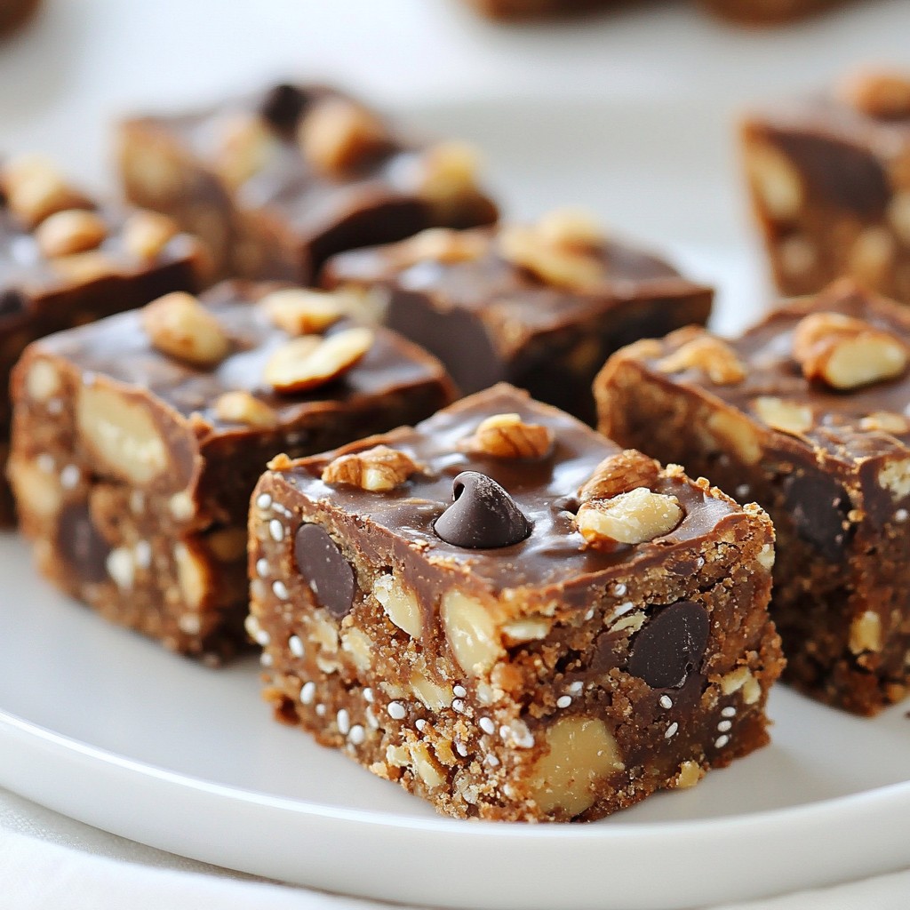 Peanut Butter Chocolate Energy Bars Easy Healthy Snack