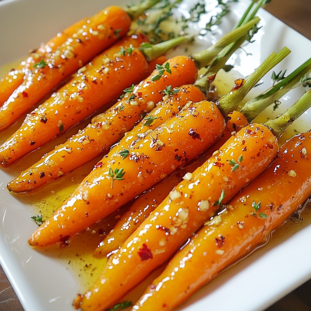 Honey Garlic Glazed Carrots Delicious Side Dish Recipe