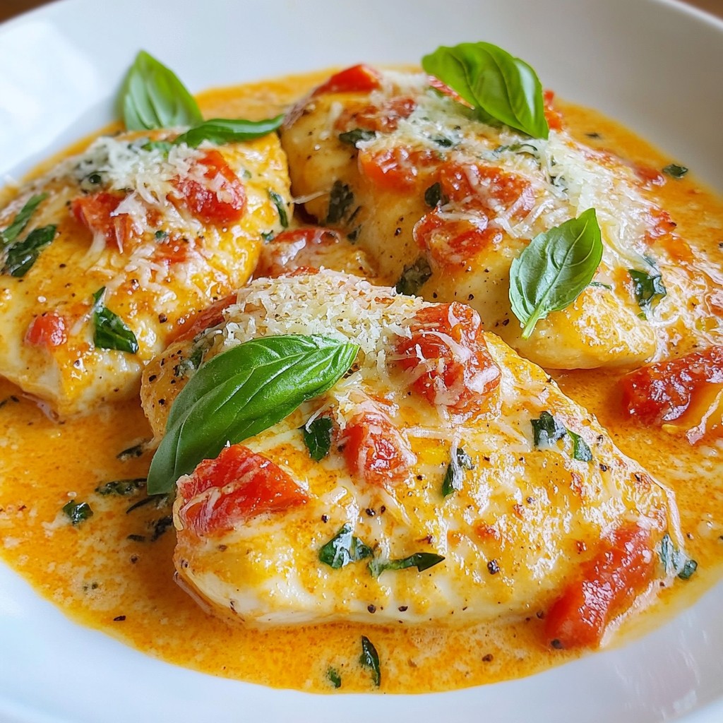 Creamy Tomato Parmesan Chicken Easy Dinner Delight