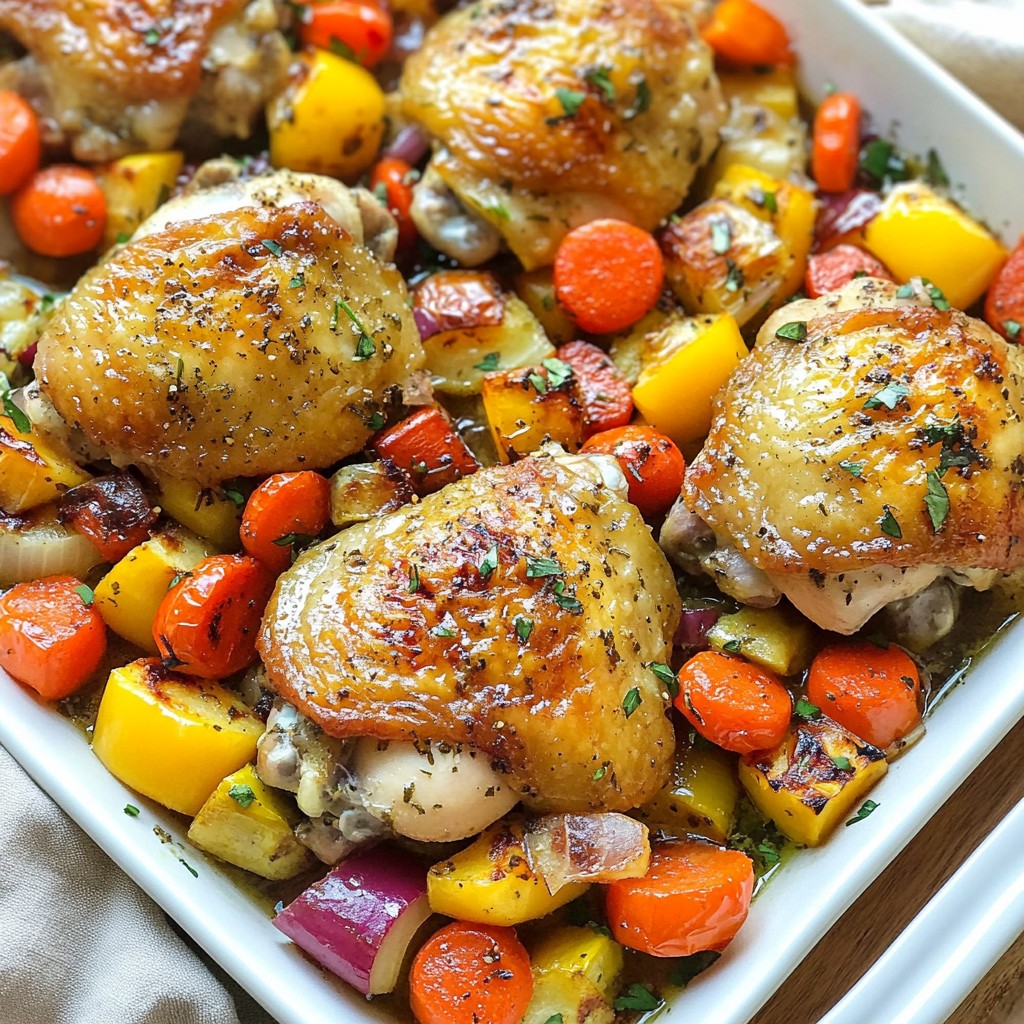 Herb Roasted Chicken and Vegetables Easy Family Meal