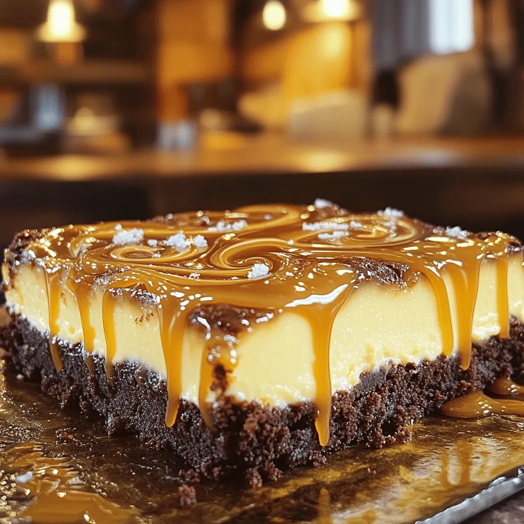 Caramel Brownie Cheesecake Decadent Dessert Delight